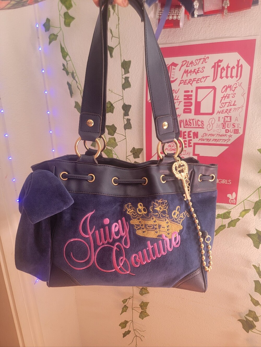 Rare Limited Release Navy Juicy Daydreamer Bag And Wallet